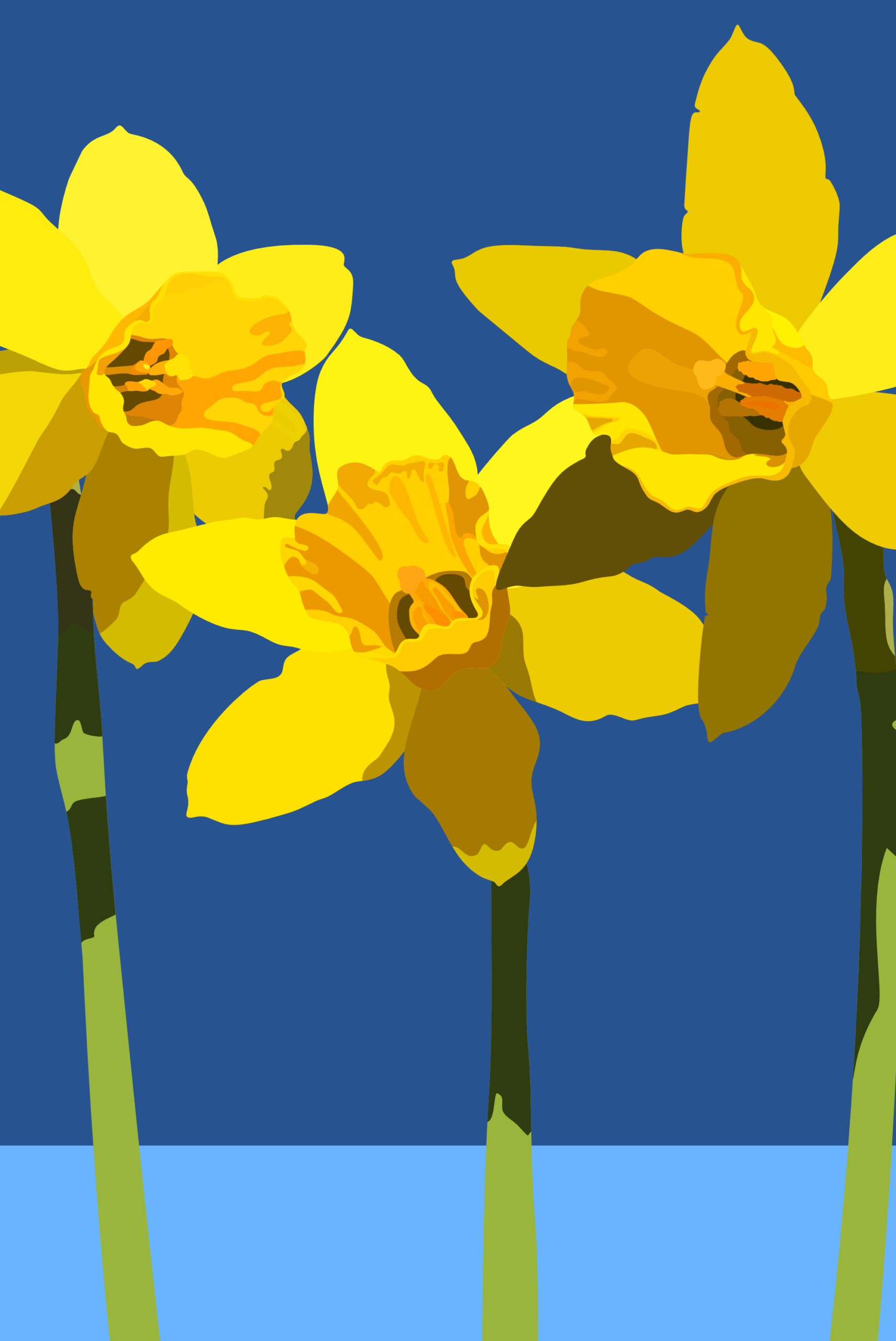 Detail van (Opstand van de) Narcissen