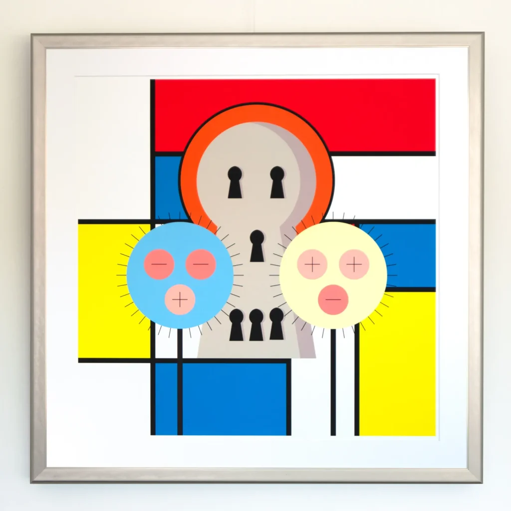 Matter - Fine art print op aquarelpapier in lijst (2020)